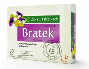 Zioła w tabletkach Bratek 30 tabletek