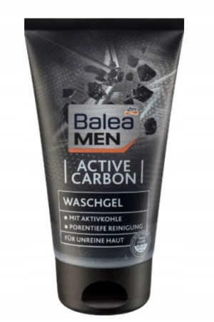 Balea Men, Żel myjący z węglem aktywnym, 150 ml
