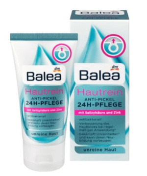 Balea, Krem na dzień przeciwtrądzikowy 24h, 50ml
