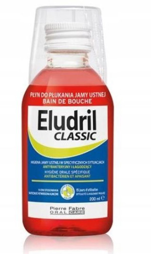 Eludril Classic Płyn do płukania jamy ustnej 200ml