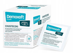 Demoxoft chusteczki do pielęgnacji powiek 20szt