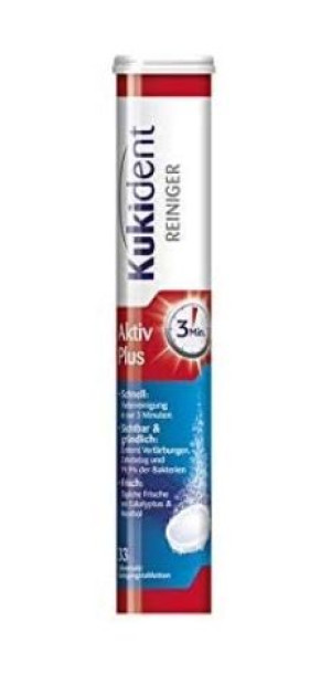 Kukident, Tabletki do czyszczenia protez, 33 szt