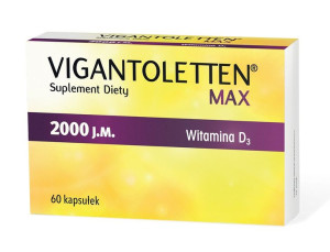 Vigantoletten Max kapsułki 2000j.m. 60 kapsułek