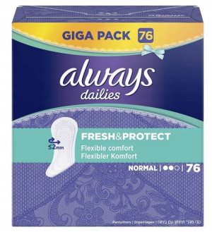 Always, Wkładki higieniczne, Normal, 76 sztuk