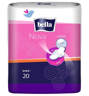 Bella, Nova, Podpaski ze skrzydełkami, 20 sztuk