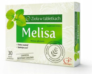 Zioła w tabletkach Melisa 30 tabletek
