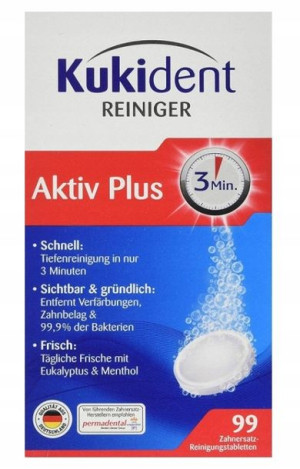 Kukident, Środek czyszczący do protez, 99 sztuk