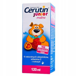 Cerutin Junior syrop dla dzieci sm. malinowy 120ml