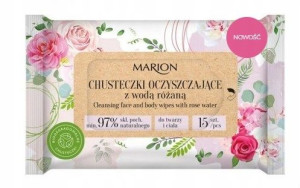 Marion Chusteczki Oczyszczjące z Wodą różaną 15szt
