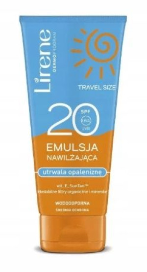 Lirene Sun, Emulsja nawilżająca, SPF 20, 90 ml
