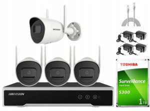 Zestaw do monitoringu Hikvision WiFi 2MPx IR30m IP
