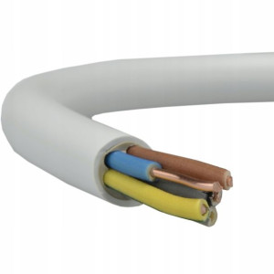 Przewód kabel okrągły YDY 5x6 450/750V 1m