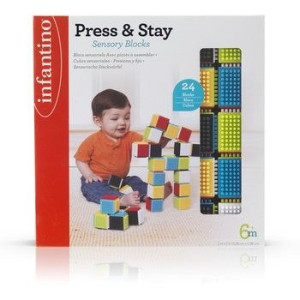 Infantino 316051 Sensoryczne Klocki