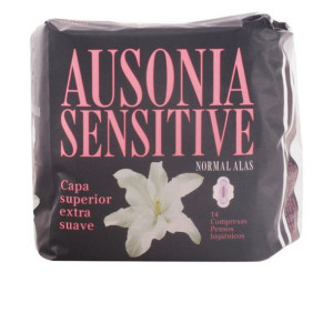 Podpaski Zwykłe ze Skrzydełkami SENSITIVE Ausonia Ausonia Sensitive (14 uds