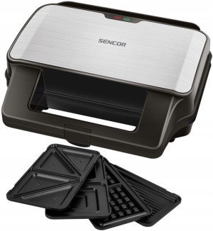 Opiekacz Toster Do Kanapek Sencor 4w1 900w Srebrny