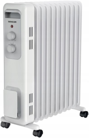 Sencor Grzejnik Elektryczny Olejowy 11 Żeber 2300 W Biały