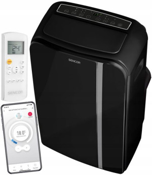 Sencor Klimatyzator Przenośny Wifi 1450 W 47 M2 Czarny