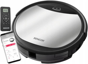 Sencor Robot Sprzątający Smart Wifi 25 W Srebrny