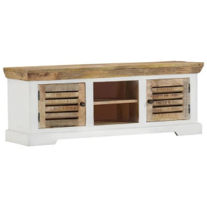 Szafka pod TV, 110x30x40 cm, lite drewno mango