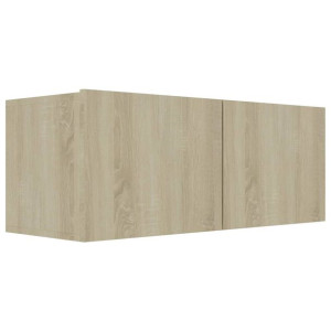 Szafka pod TV, dąb sonoma, 80x30x30 cm, płyta wiórowa