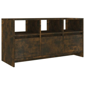 Szafka pod TV, przydymiony dąb, 102x37,5x52,5 cm, płyta wiórowa