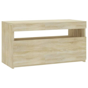 Szafka TV z oświetleniem LED, dąb sonoma, 75x35x40 cm
