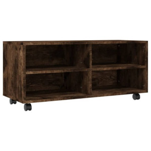 Szafka pod TV, na kółkach, dąb sonoma, 90x35x35 cm
