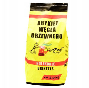 Brykiet węgla drzewnego Holzkohle do grilla - pakiet 2kg dla łatwego i skut