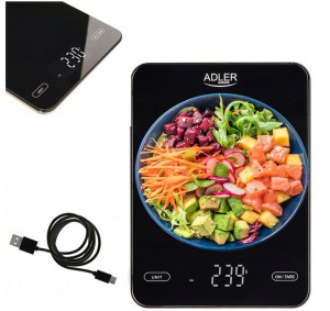 Elektroniczna waga kuchenna do 10kg USB ADLER AD3177B