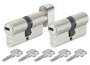 Komplet Wkładek Abus D10 Z Gałką 35/55+35/55g Kl.c
