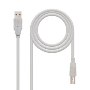 Kabel Micro Usb Nanocable Cable Usb 2.0 Impresora, Tipo A/m-b/m, Beige, 1.0