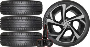 KOŁA Citroen C5 AC Falken 235/55R18+TPMS