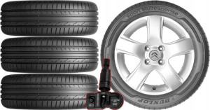 KOŁA LATO Citroen Berlingo Dunlop 205/55R16+TPMS