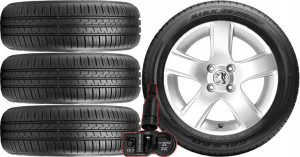 KOŁA LATO Peugeot 301 Falken 195/55R16+TPMS*3