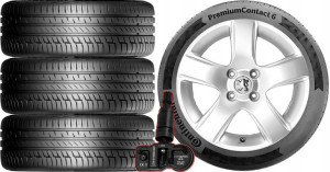 KOŁA LATO Peugeot 408 Continental 205/55R16+TPMS*2