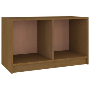 Szafka pod TV, miodowy brąz, 70x33x42 cm, drewno sosnowe