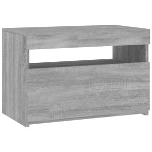 Szafka pod TV z oświetleniem LED, szary dąb sonoma, 60x35x40 cm