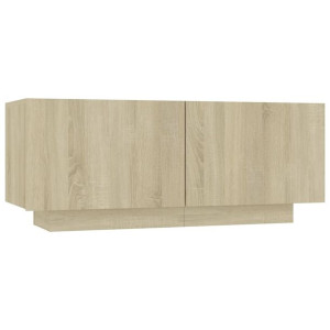 Szafka pod TV, dąb sonoma, 100x35x40 cm, płyta wiórowa