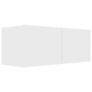 Szafka TV, biała, 80x30x30 cm, materiał drewnopochodny