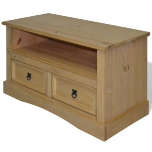 Szafka TV w meksykańskim stylu Corona, sosna, 91x43x56 cm