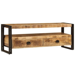 Szafka pod TV, 120x35x45 cm, lite drewno mango