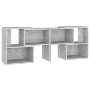 Szafka pod TV, szarość betonu, 104x30x52 cm, płyta wiórowa