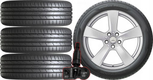 Koła Mercedes E-kl. W213 Hankook 245/45r18 Tpms*1