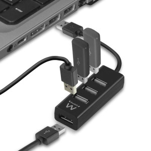 HUB USB Ewent EW1123 Czarny