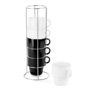 Komplet kubków na stojaku Tadar 250 ml 6 sztuk