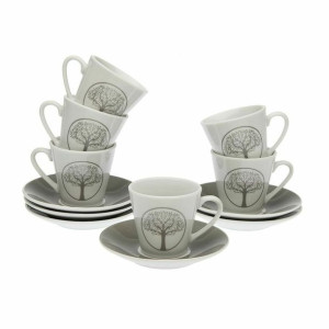 Zestaw filiżanek i talerzyków Versa Lively Porcelana (12 pcs)