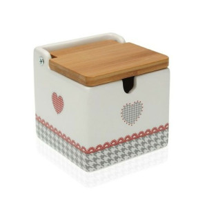 Pojemnik na Cukier Versa Kamira Ceramika Bambus (9 x 9 x 9 cm)