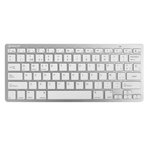 Klawiatura Silver HT Teclado Inalámbrico Colors Edition - Blanco Qwerty His