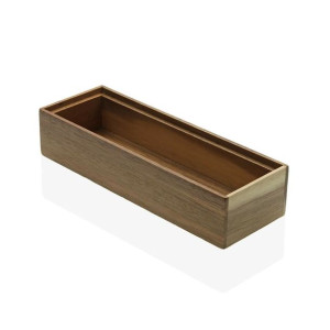 Uniwersalne pudełko Versa Średni 7,7 x 5,1 x 22,8 cm Drewno akacjowe Bambus