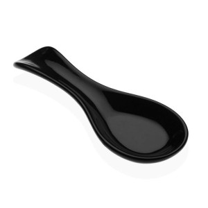 Podkładka pod łyżkę do gotowania Versa Czarny Ceramika Dolomite (8,5 x 3 x